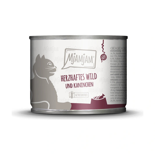 MjAMjAM herzhaftes Wild & Kaninchen an fruchtigen Heidelbeeren