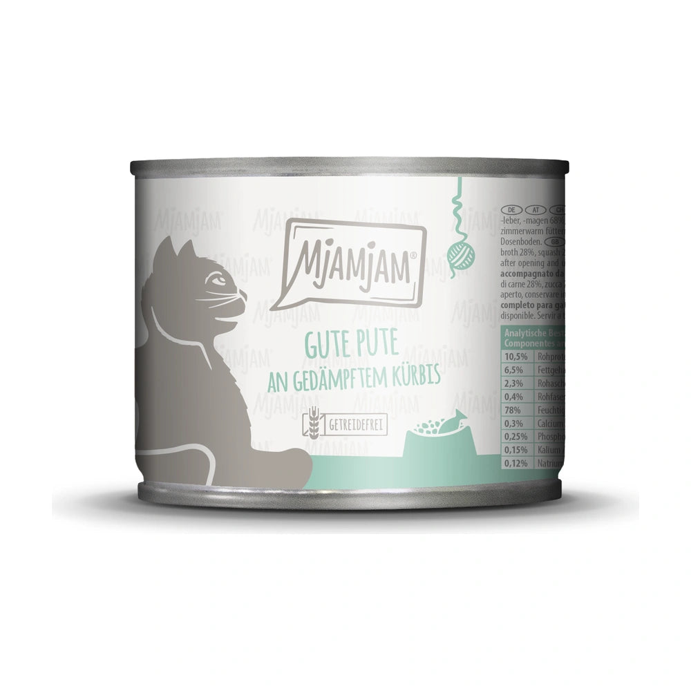 MjAMjAM gute Pute an gedämpftem Kürbis mit Katzenminze
