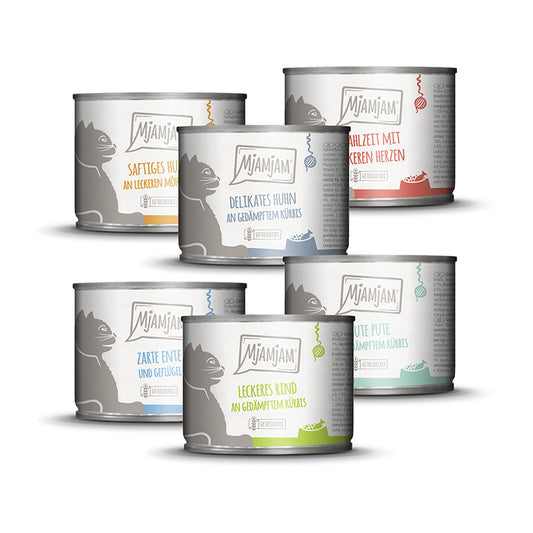 MjAMjAM - leckere Mahlzeiten Mixpaket III für deine Katze 6 x 200g