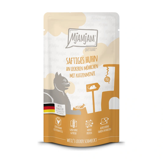 MjAMjAM Quetschie - saftiges Huhn an leckeren Möhrchen