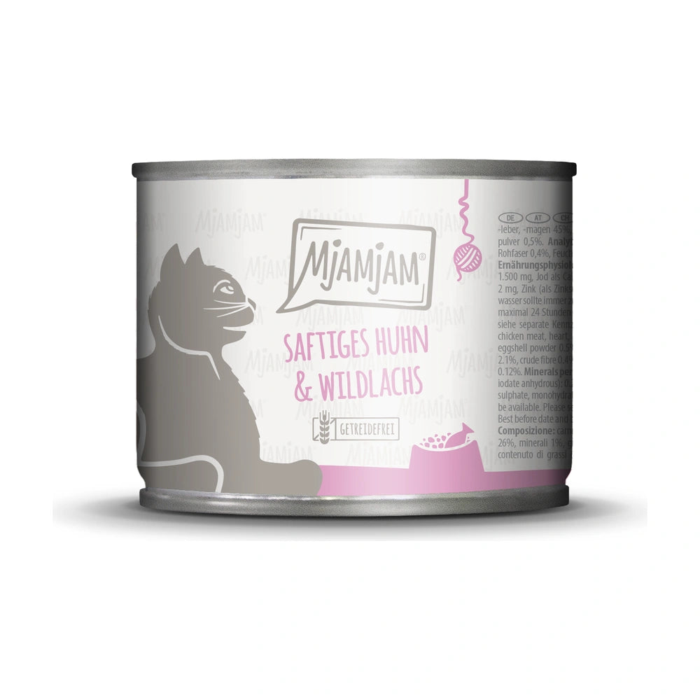 MjAMjAM saftiges Huhn und Wildlachs
