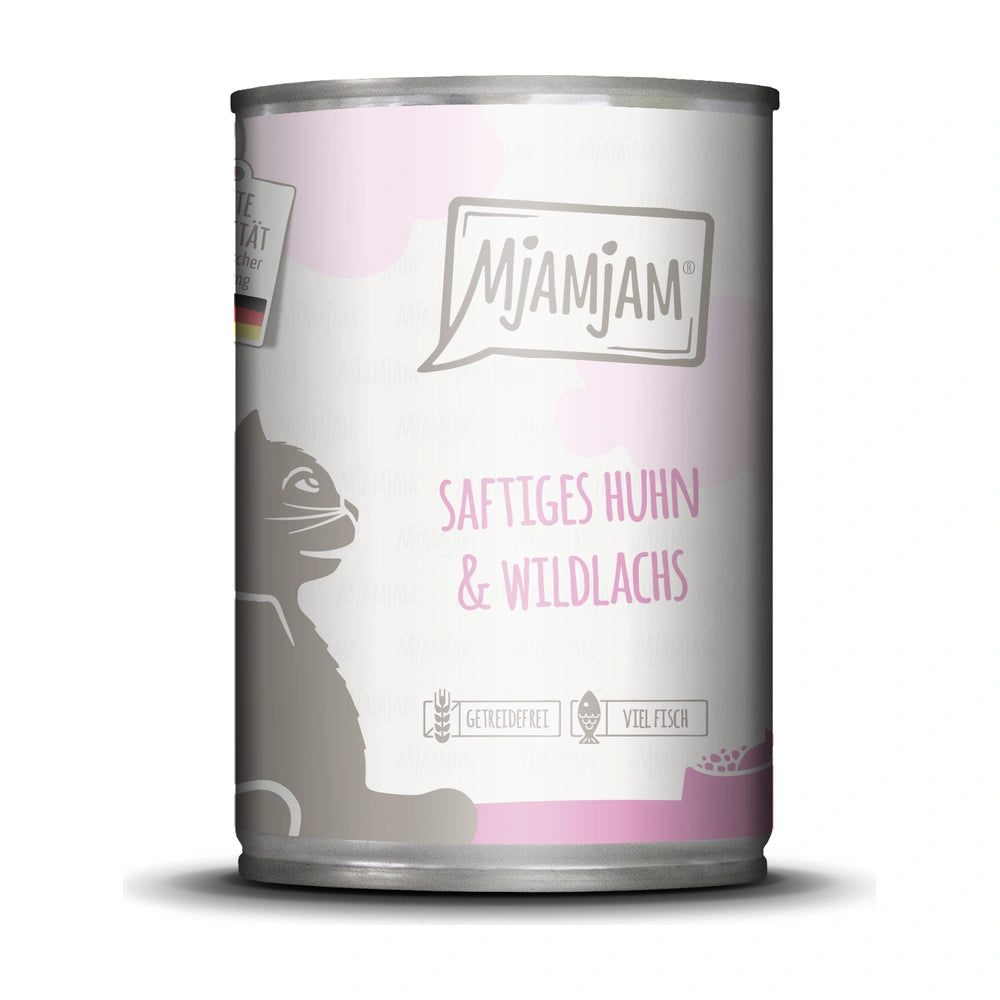 MjAMjAM saftiges Huhn und Wildlachs