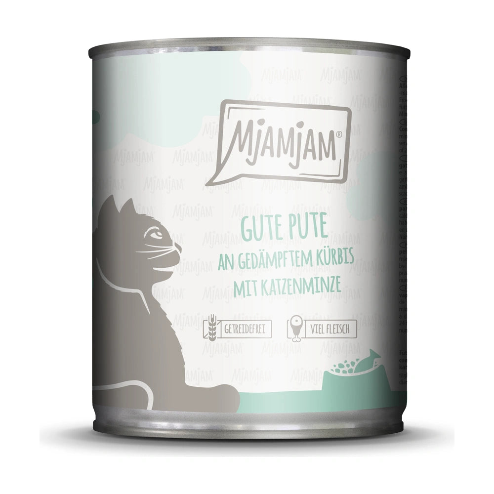 MjAMjAM gute Pute an gedämpftem Kürbis mit Katzenminze