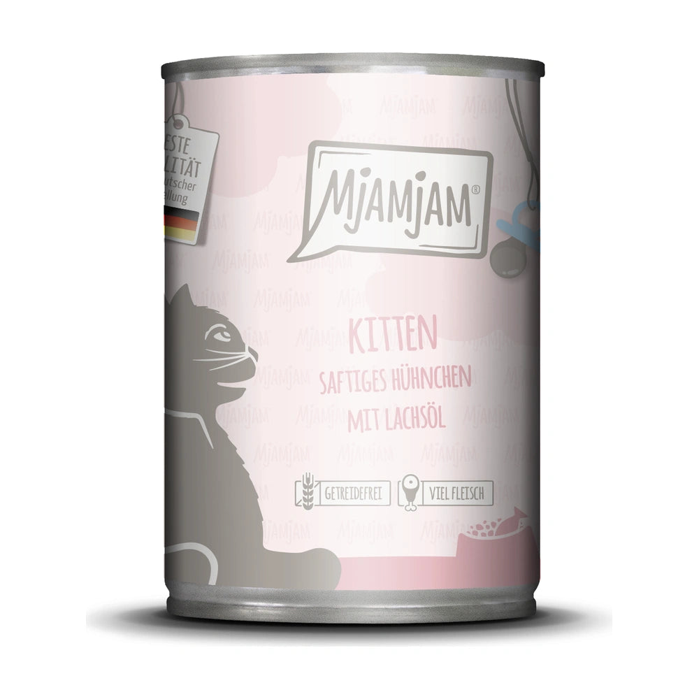 MjAMjAM Kitten saftiges Hühnchen mit Lachsöl