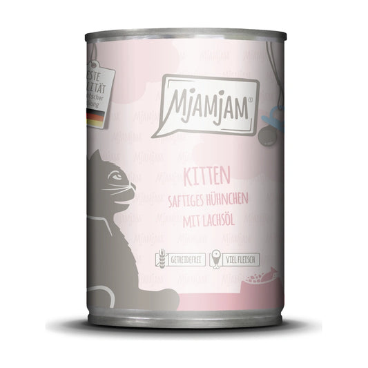 MjAMjAM Kitten saftiges Hühnchen mit Lachsöl