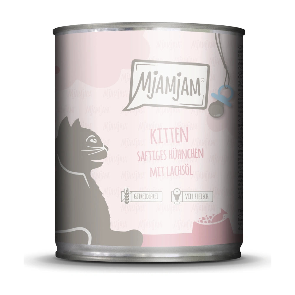 MjAMjAM Kitten saftiges Hühnchen mit Lachsöl