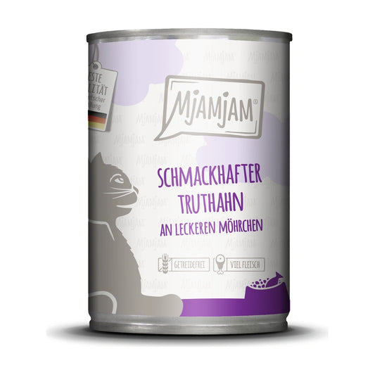 MjAMjAM schmackhafter Truthahn an leckeren Möhrchen