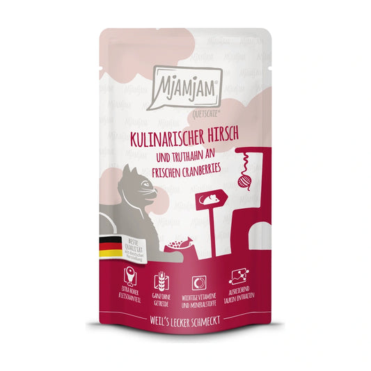 MjAMjAM Quetschie - kulinarischer Hirsch & Truthahn an frischen Cranberries