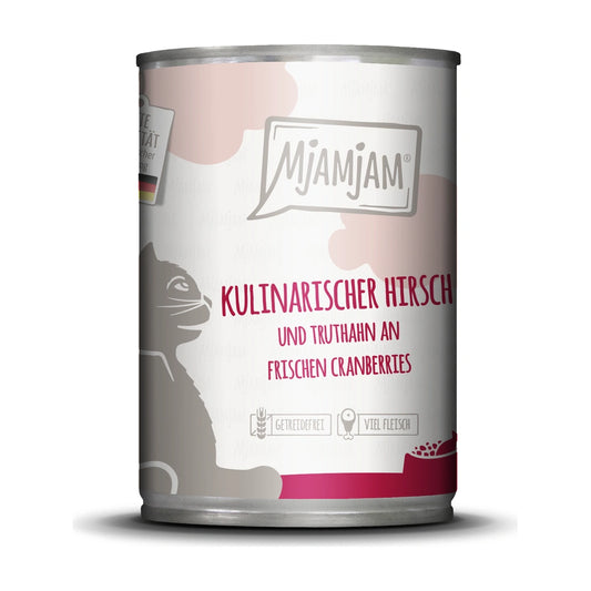 MjAMjAM kulinarischer Hirsch und Truthahn an frischen Cranberries