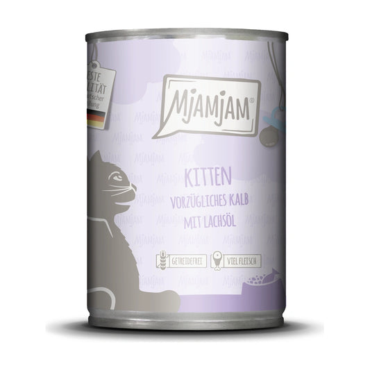 MjAMjAM Kitten vorzügliches Kalb mit Lachsöl