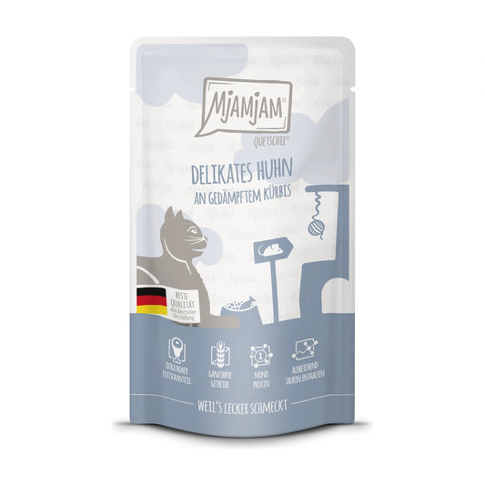 MjAMjAM Quetschie - delikates Huhn an gedämpftem Kürbis