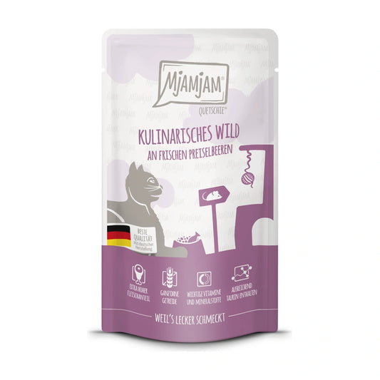 MjAMjAM Quetschie - kulinarisches Wild an frischen Preiselbeeren