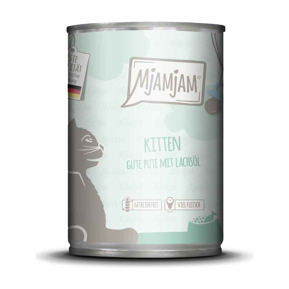 MjAMjAM Kitten gute Pute mit Lachsöl