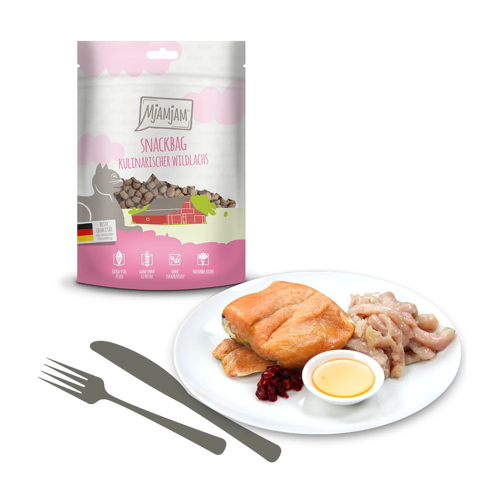 MjAMjAM Snackbag - kulinarischer Wildlachs 125g