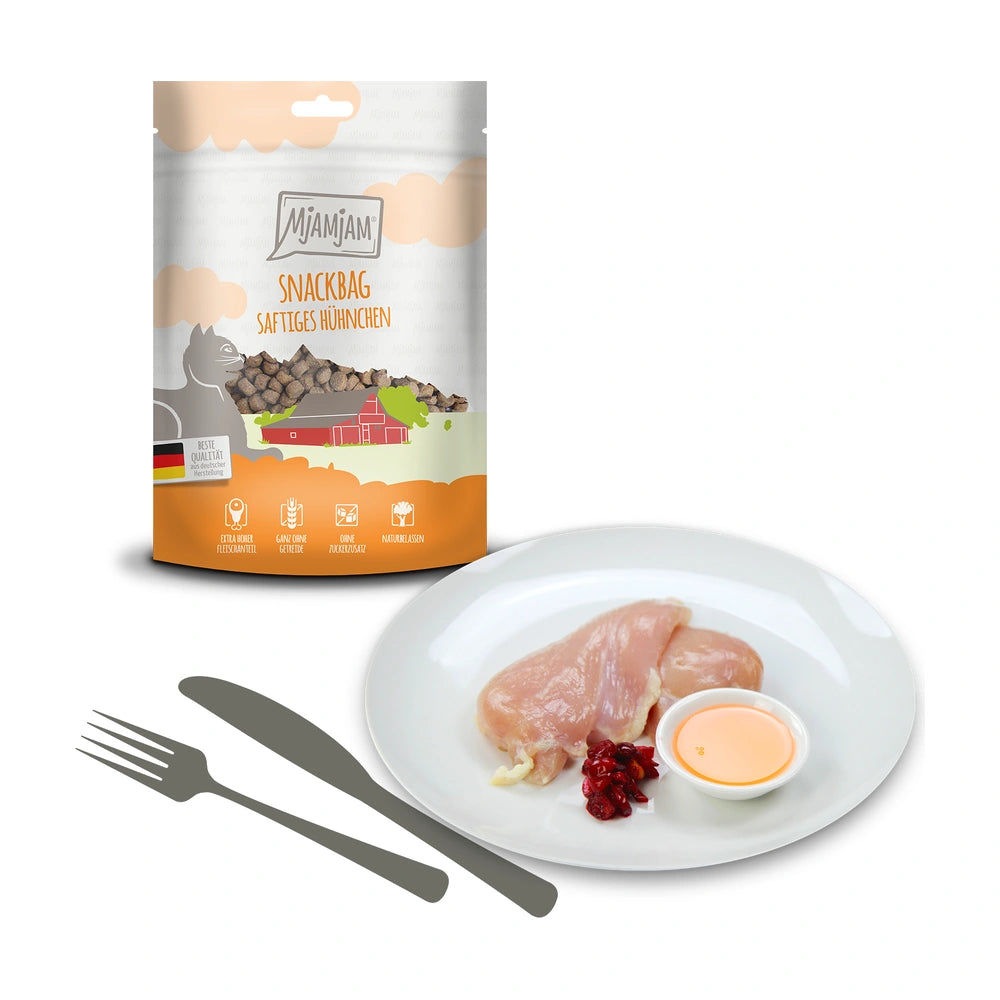MjAMjAM Snackbag - saftiges Hühnchen 125g