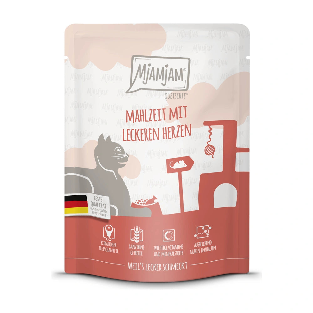 MjAMjAM Quetschie - Mahlzeit mit leckeren Herzen 125g