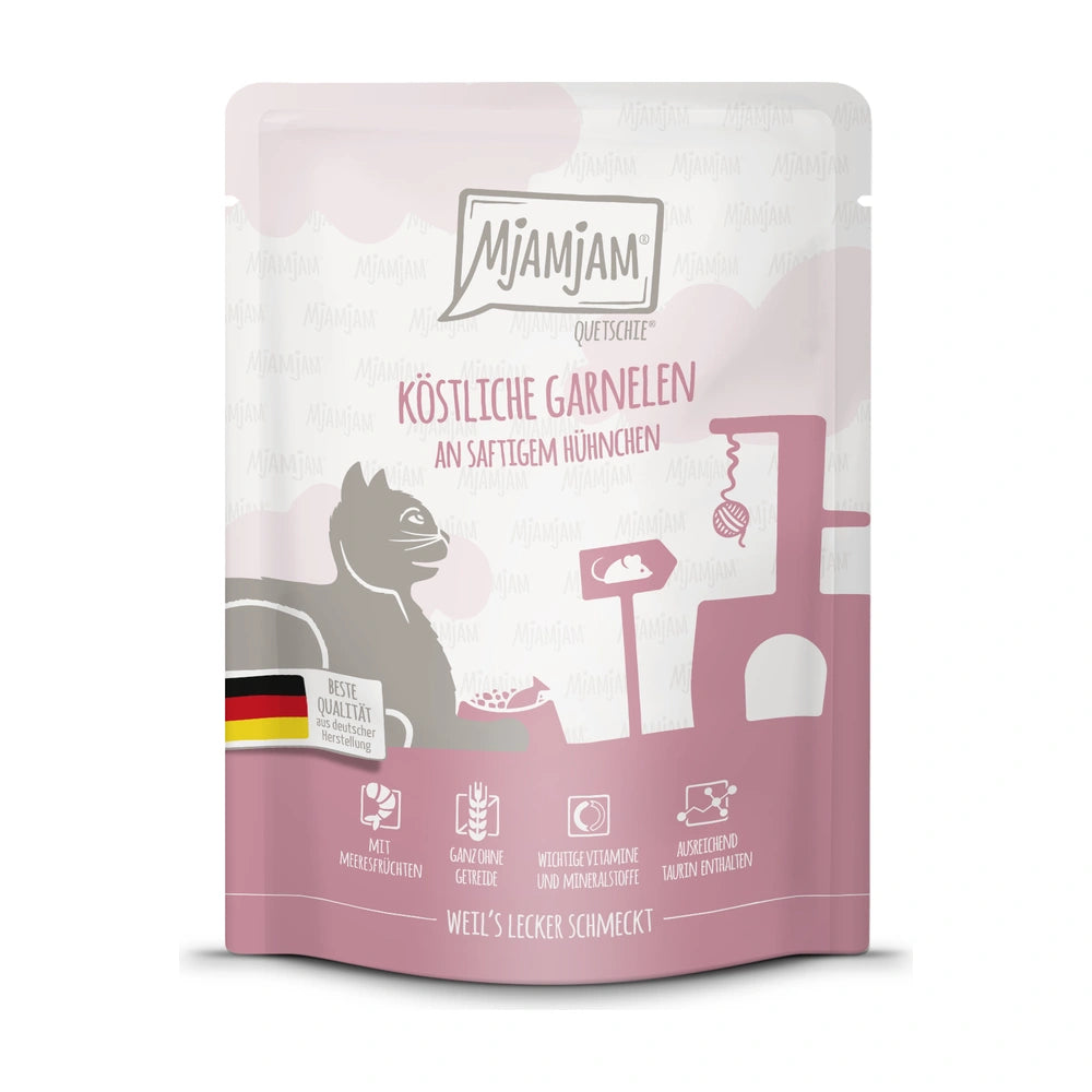 MjAMjAM Quetschie - köstliche Garnelen an saftigem Hühnchen