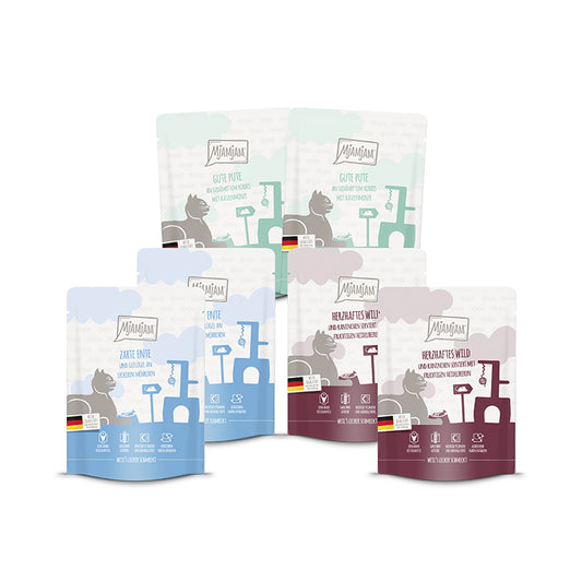 MjAMjAM - leckere Mahlzeiten Mixpaket II für deine Katze 6 x 300g