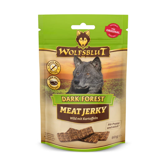 Wolfsblut Dark Forest Meat Jerkys - Wild mit Süßkartoffel 80g
