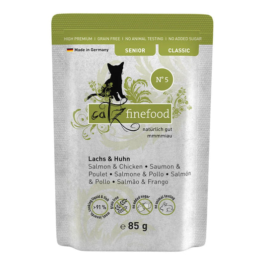 Catz finefood Senior No.05 Lachs & Huhn
