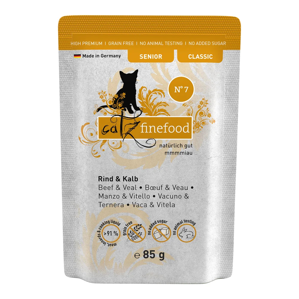 Catz finefood Senior No.07 Rind & Kalb