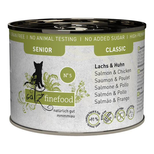Catz finefood Senior No.05 Lachs & Huhn