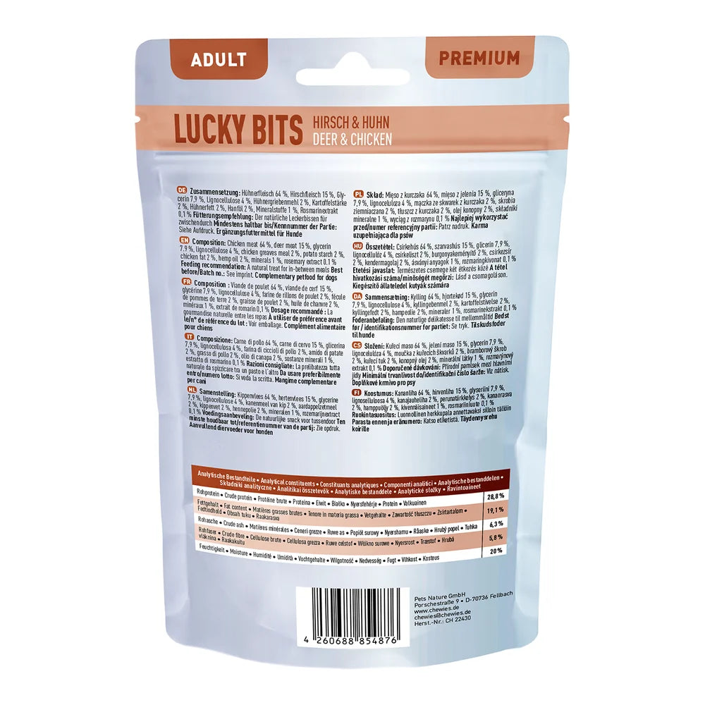 Chewies LUCKY BITS Hirsch & Huhn Adult 100g