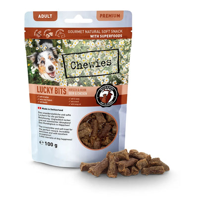 Chewies LUCKY BITS Hirsch & Huhn Adult 100g