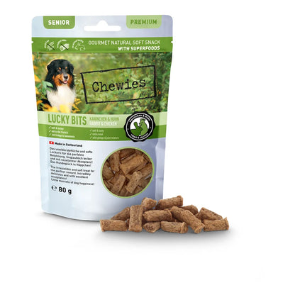 Chewies LUCKY BITS Kanin & Huhn Senior 80g