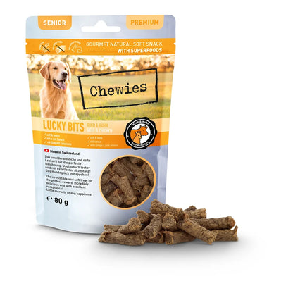 Chewies LUCKY BITS Rind & Huhn Senior 80g