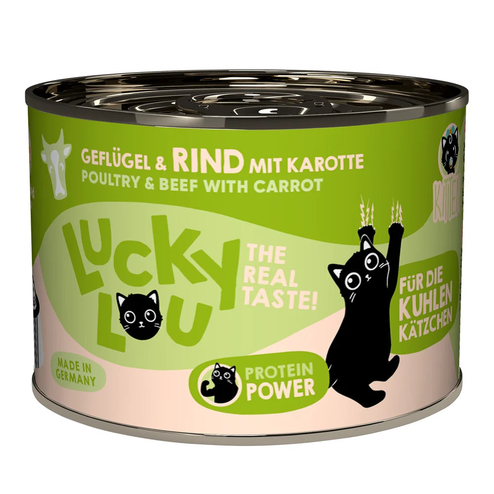 Lucky Lou Lifestage Kitten Geflügel & Rind