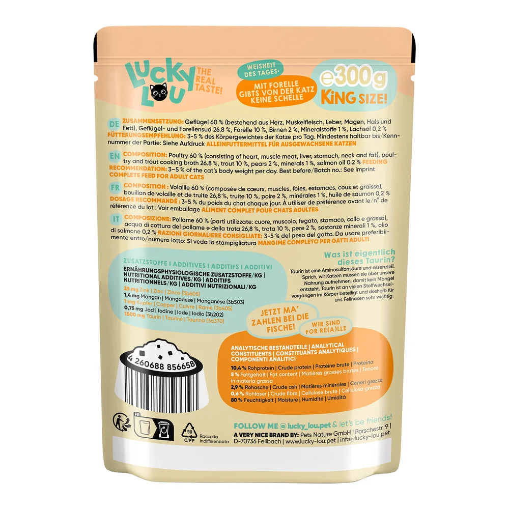 Lucky Lou Lifestage Adult Gefllügel & Forelle 300g