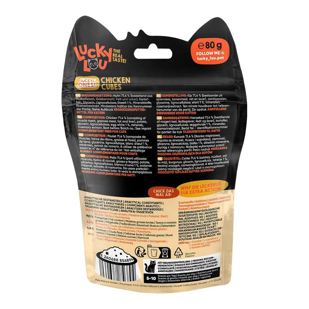 Lucky Lou Lucky Ones Cubes Huhn 80g