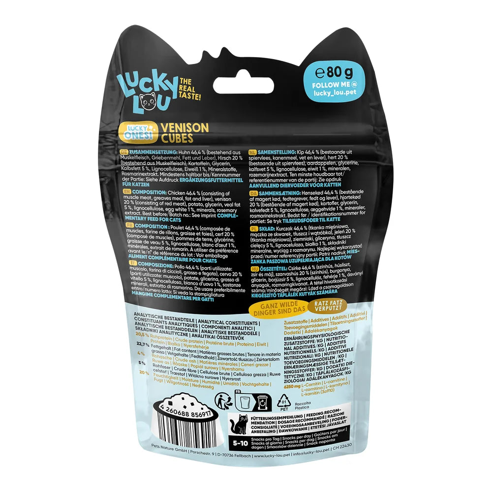 Lucky Lou Lucky Ones Cubes Huhn & Hirsch 80g