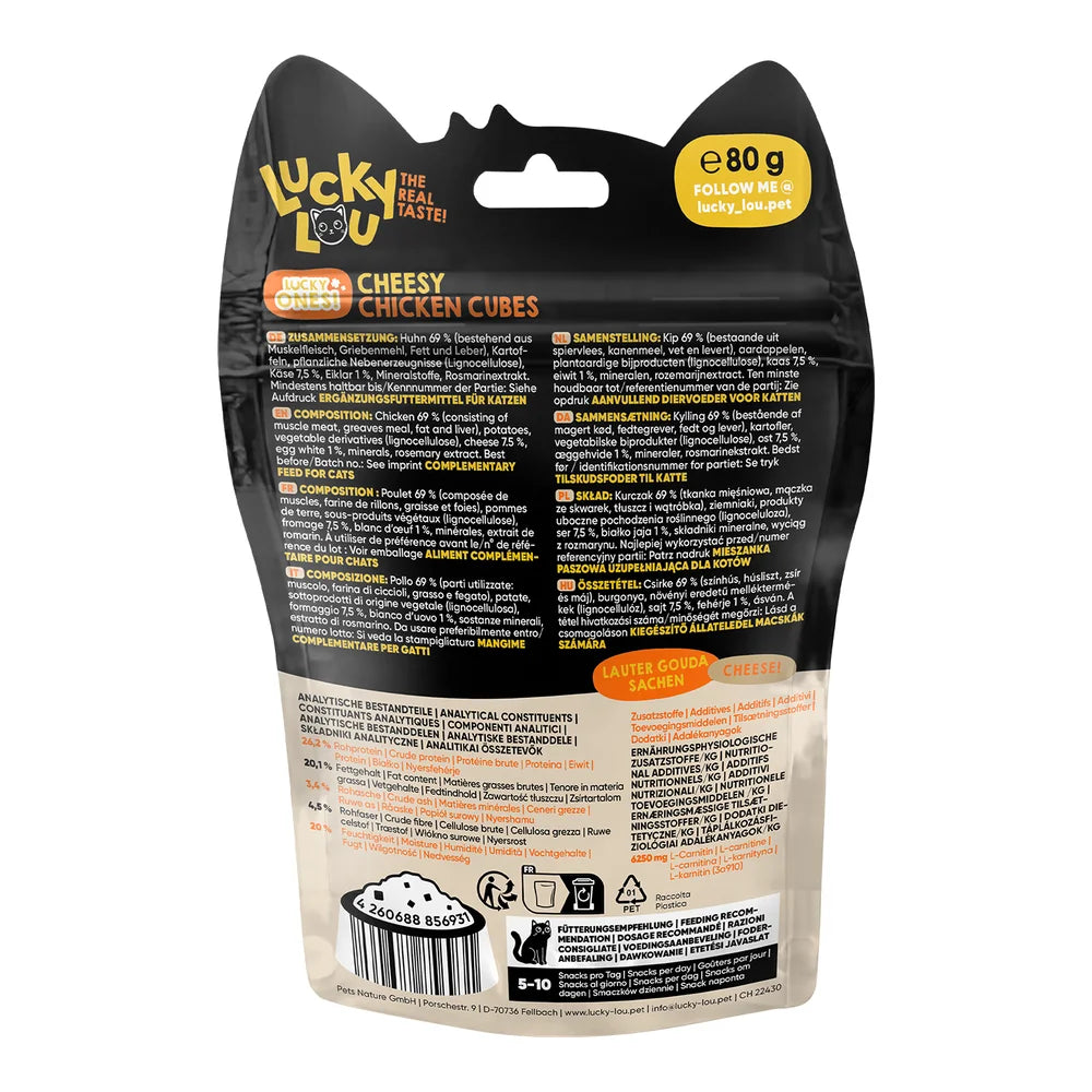 Lucky Lou Lucky Ones Cubes Huhn & Käse 80g