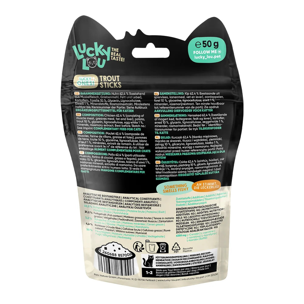 Lucky Lou Lucky Ones Sticks Huhn & Forelle 50g