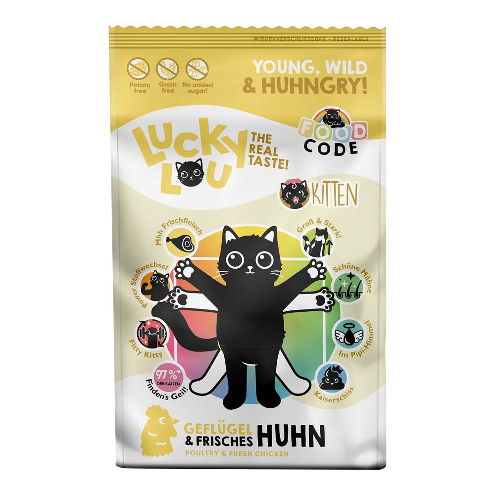 Lucky Lou Food Code Kitten Geflügel & Huhn