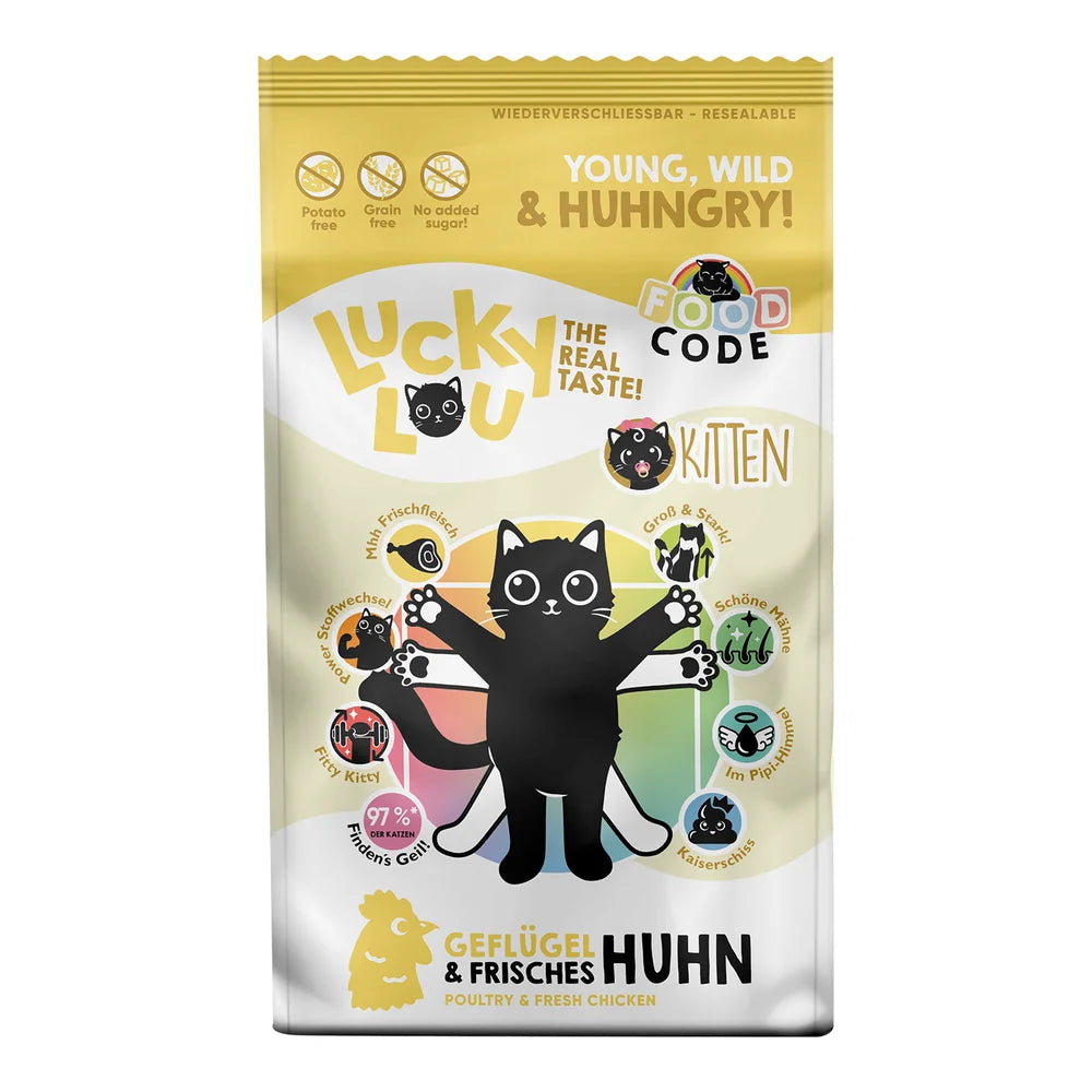 Lucky Lou Food Code Kitten Geflügel & Huhn