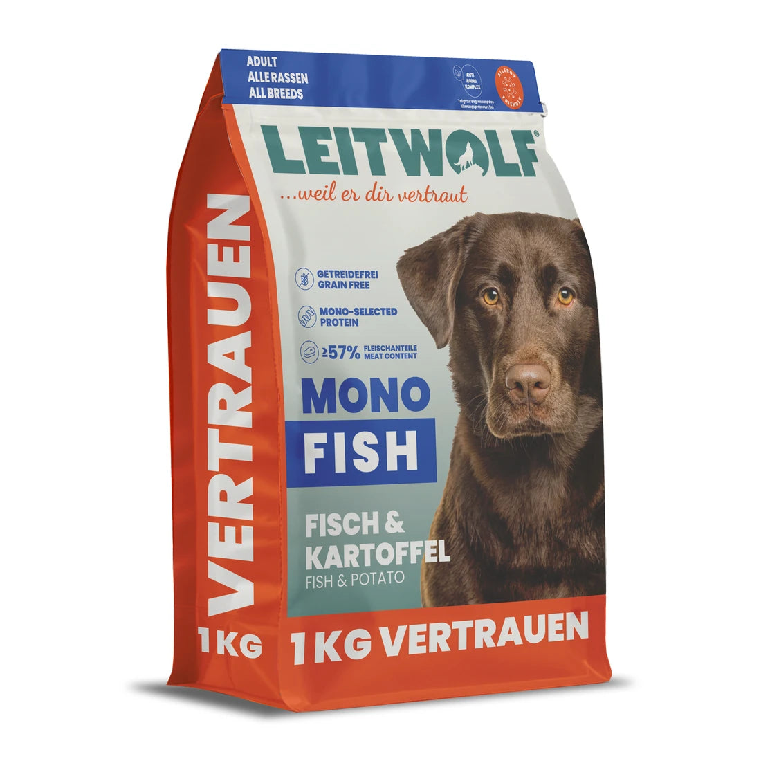 Leitwolf MONO FISH Adult - Fisch & Kartoffel