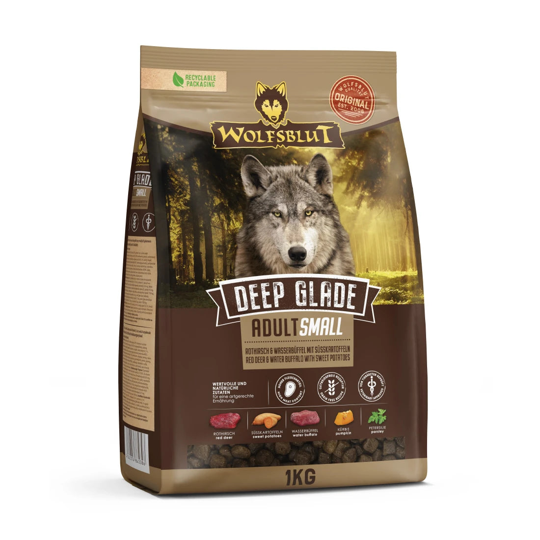 Wolfsblut Deepglade Small Breed - Rothirsch mit Süßkartoffel