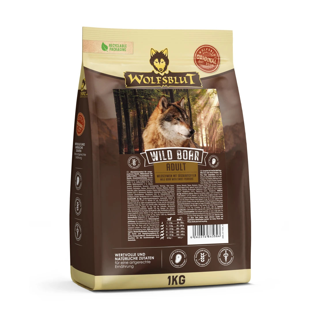 Wolfsblut Wild Boar Adult - Wildschwein mit Kartoffel