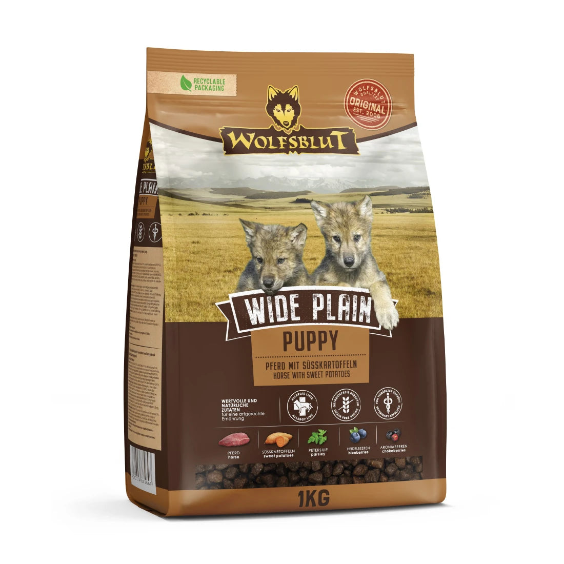 Wolfsblut Wide Plain Puppy - Pferd mit Süßkartoffel
