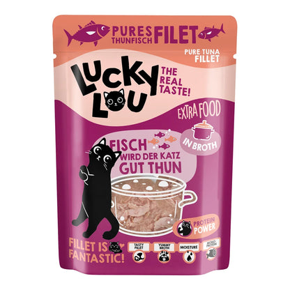 Lucky Lou EXTRA FOOD Thunfischfilet in Broth 70g Pouch