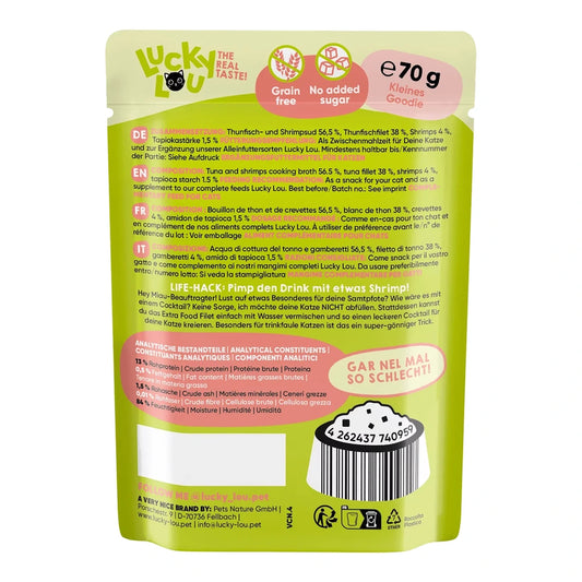 Lucky Lou EXTRA FOOD Thunfisch & Shrims in Jelly 70g Pouch