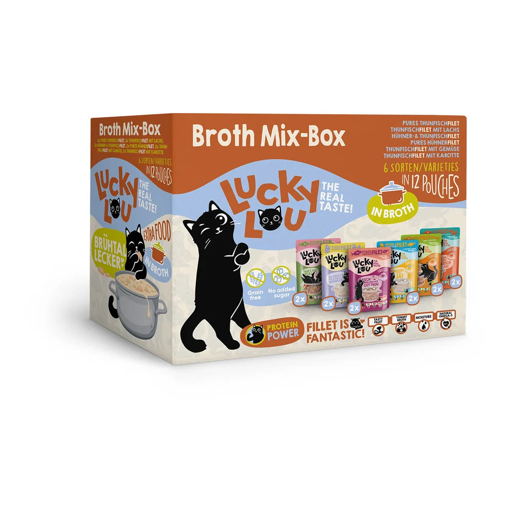 Lucky Lou EXTRA FOOD Broth-Mix-Box 12x70g