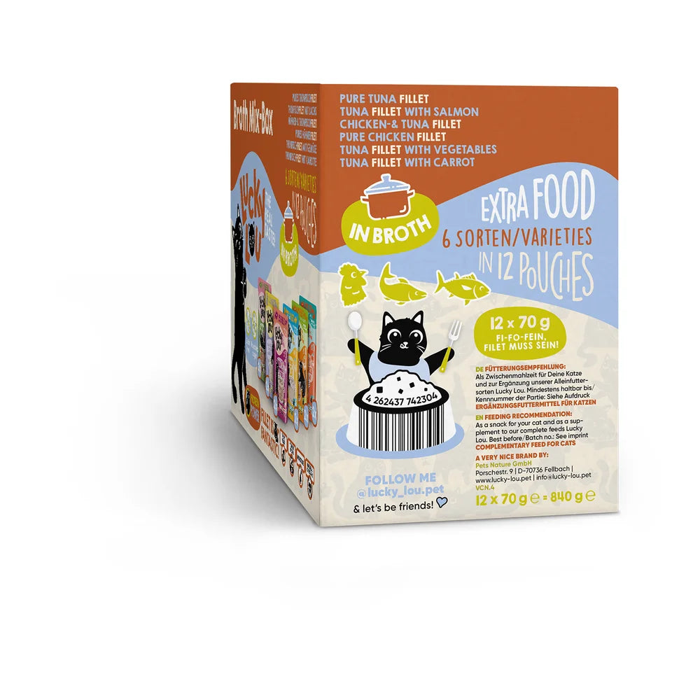Lucky Lou EXTRA FOOD Broth-Mix-Box 12x70g