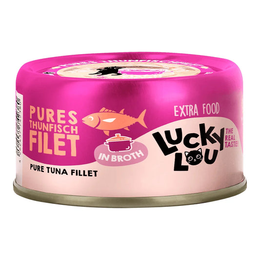 Lucky Lou EXTRA FOOD Thunfischfilet in Broth 70g Dose