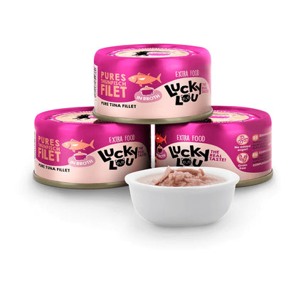 Lucky Lou EXTRA FOOD Thunfischfilet in Broth 70g Dose