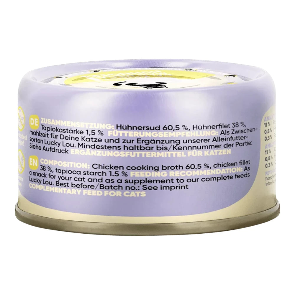 Lucky Lou EXTRA FOOD Hühnerfilet in Broth 70g Dose