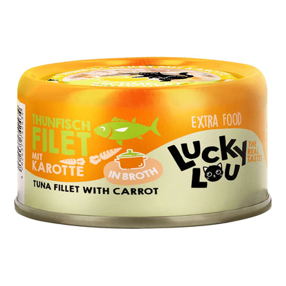 Lucky Lou EXTRA FOOD Thunfisch mit Karotte in Broth 70g Dose